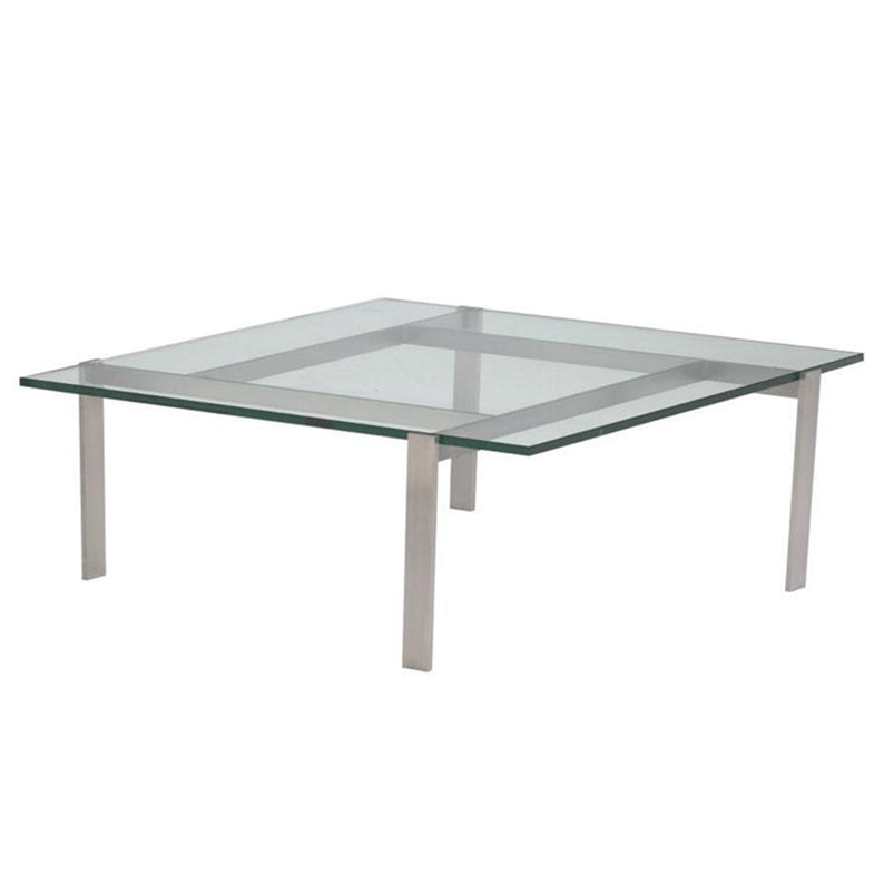 Barcelona Sofabord, 19mm Glas, 100x100 Sofaborde Heile PK65, Sofabord, 100x100 Sofaborde Heile Møbler